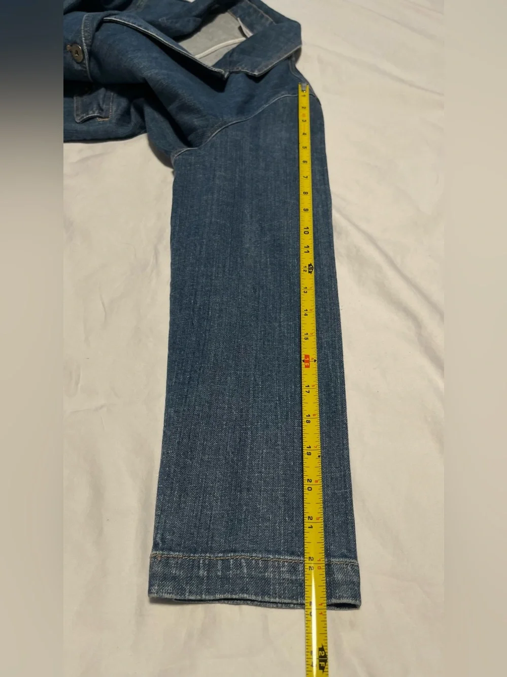 NWT Women’s CHICO”S Platinum Light Wash Blue Denim Jean Blazer Jacket Size 1- S - Picture 14 of 14